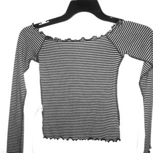 Hollister off-shoulder long sleeve shirt